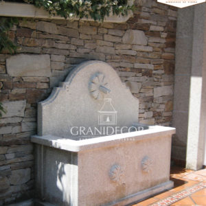 Wandbrunnen aus Granit F18 Aires mit Wasserbecken